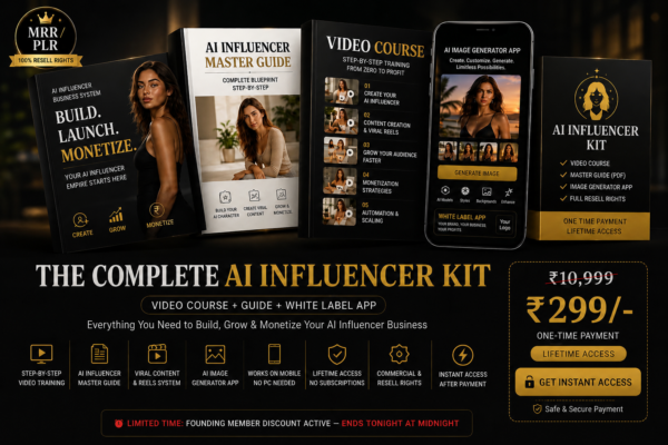 🔥🔥AI Influencer Complete Kit (Build Your AI Influencer Empire)🔥